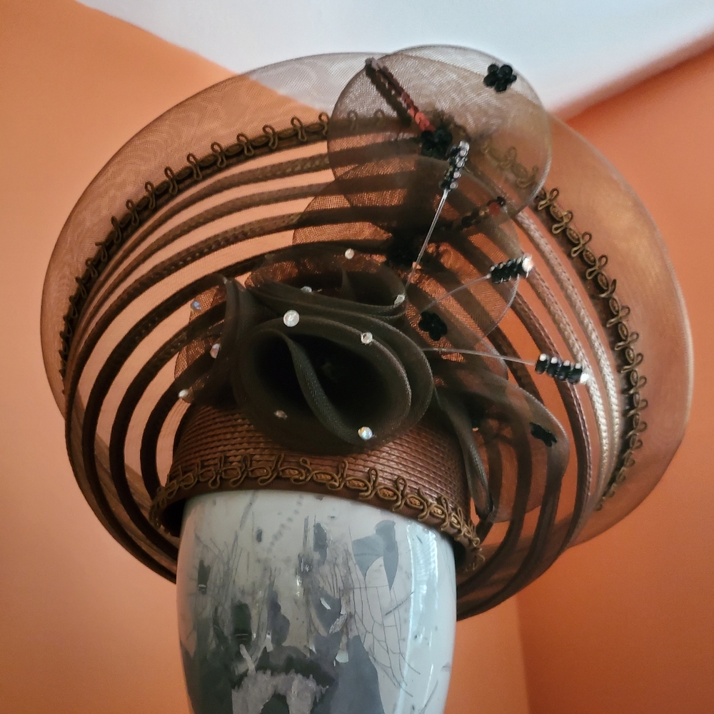 Brown church hat